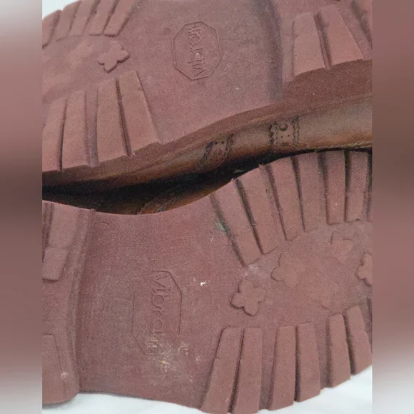 Brunello Cucinelli Cognac Leather Wing Tip Derby Oxfords 42 - Picture 16 of 16